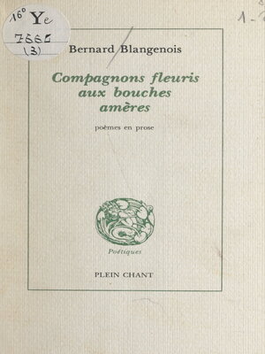 cover image of Compagnons fleuris aux bouches amères